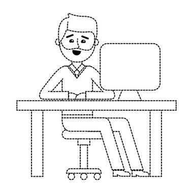 İzole iş adamı tasarım