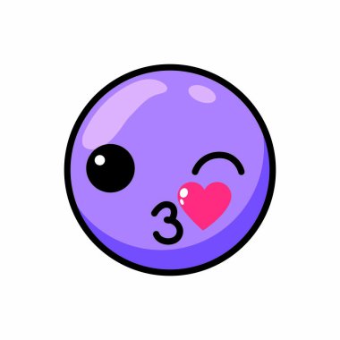 İzole öpücük ifade tasarım