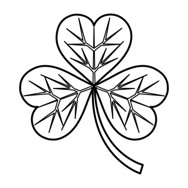 satır yonca bitki doğa yaprakları tasarım vektör çizim ile