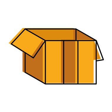 renk açık Teslimat paketi hizmet vektör çizim nakliye taşındı