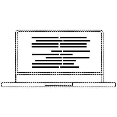 İzole laptop tasarım