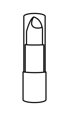 satır glamour ruj maleup stil ürün vektör çizim