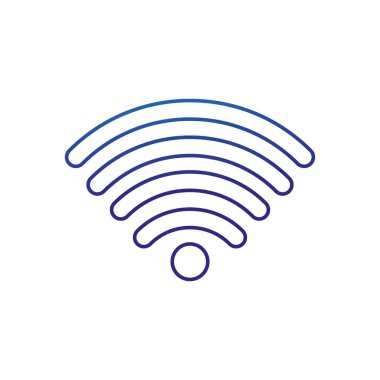 WiFi internet teknoloji ve iletişim Tema izole tasarım vektör çizim