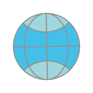 çizgi rengi küresel dijital bağlantı veri bilgi vektör çizim