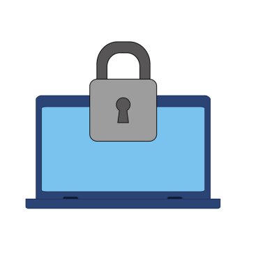 İzole laptop tasarım