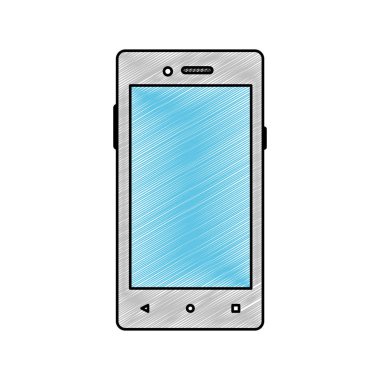 Smartphone aygıt becerikli alet ve teknoloji Tema izole tasarım vektör çizim