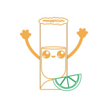 Alkol içki ve cam Tema Isolated görüntüsünü vektör çizim tasarım