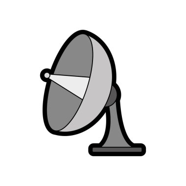 Anten sinyal yayın ve internet Tema izole tasarım vektör çizim