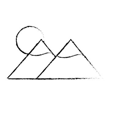 Dağ ve güneş tasarım