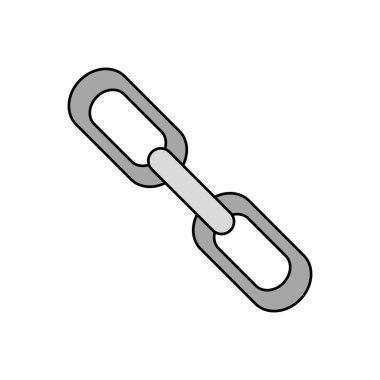 Zincir bağlantı web ve bağlantı Tema izole tasarım vektör çizim