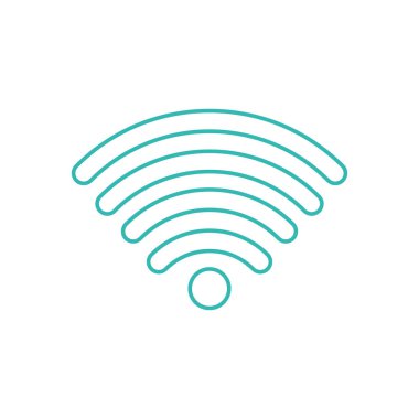 WiFi internet teknoloji ve iletişim Tema izole tasarım vektör çizim