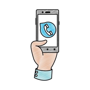 Smartphone aygıt becerikli alet ve teknoloji Tema izole tasarım vektör çizim