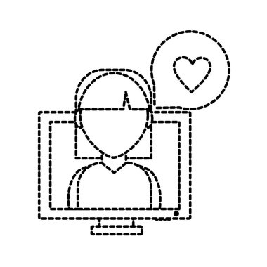 Bilgisayar aygıtı becerikli alet ve teknoloji Tema izole tasarım vektör çizim