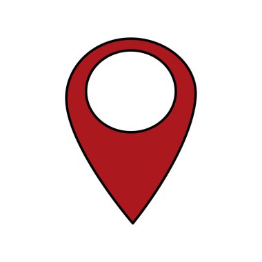 GPS seyahat gezinti ve rota Tema izole tasarım vektör çizim