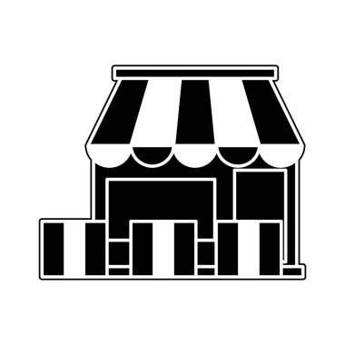 siluet teslim saklamak paket servisi vektör çizim için taşıma