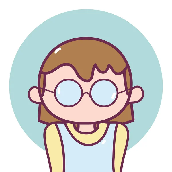 Profilo avatar donna — Vettoriale Stock