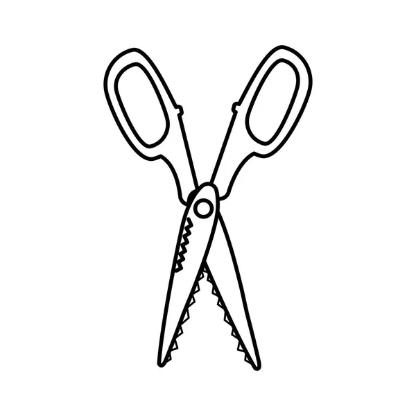 Isolerade scissor design — Stock vektor