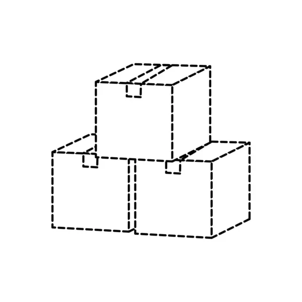 Elszigetelt doboz design — Stock Vector