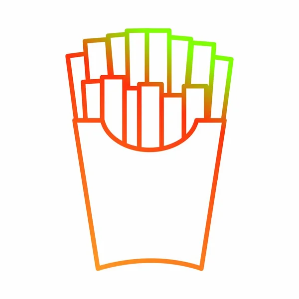 Diseño de papas fritas — Vector de stock