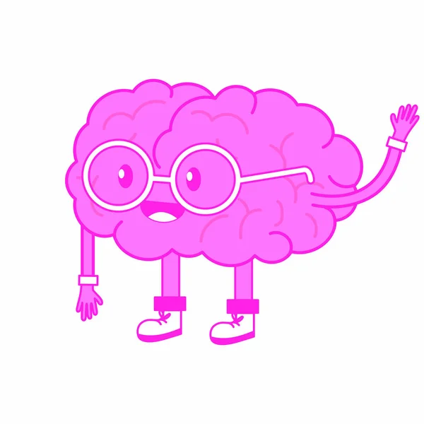Gehirn-Cartoon-Design — Stockvektor