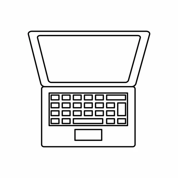 Конструкція ізольованих ноутбук — стоковий вектор