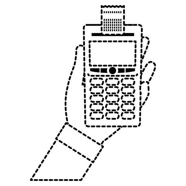 Progettazione isolata del datafono — Vettoriale Stock