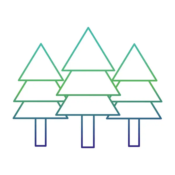 Izolované pine tree designu — Stockový vektor