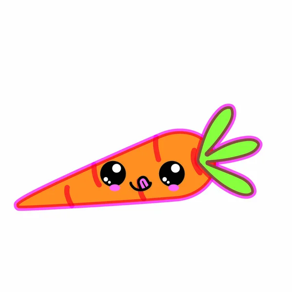 Conception de carotte isolée — Image vectorielle