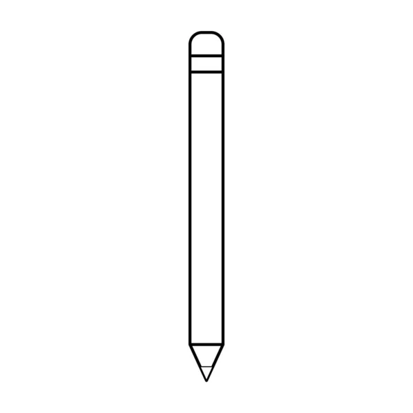 Изолированный рисунок карандаша — стоковый вектор