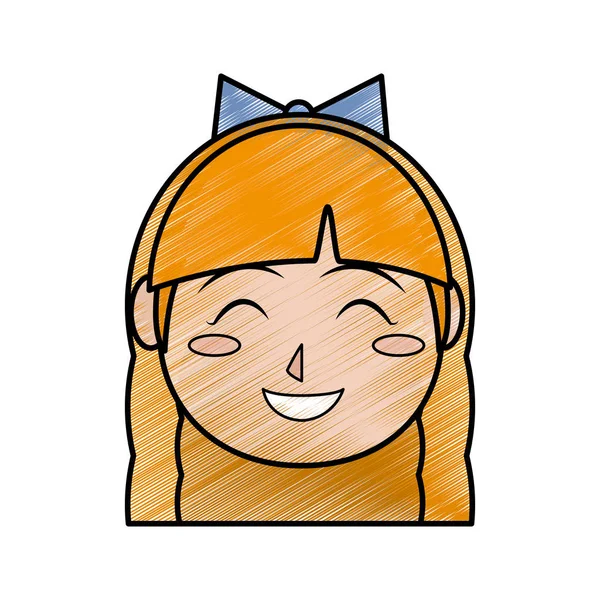 少女漫画の子供頃とほとんどの人々 のテーマ分離デザイン ベクトル イラスト — ストックベクタ