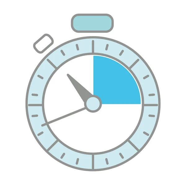 Linha Cor Cronômetro Temporizador Objeto Para Medir Relógio Vetor Ilustração —  Vetores de Stock