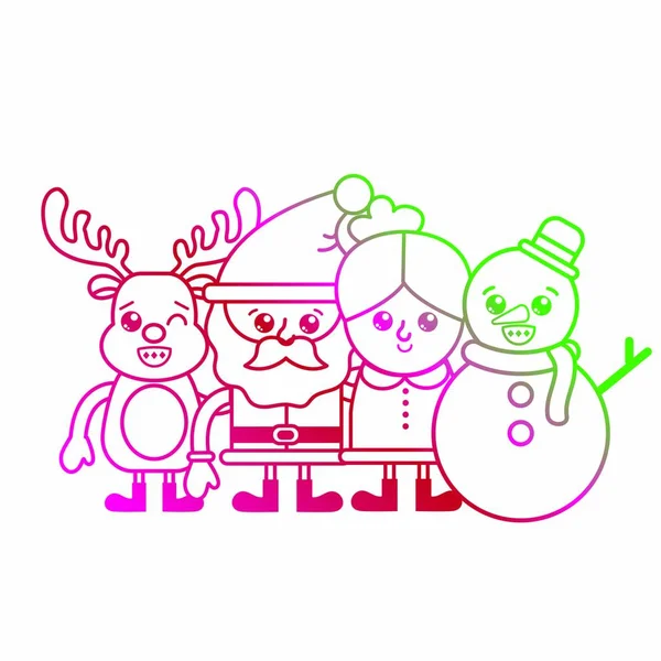 Izolované kreslené vánoční design — Stockový vektor