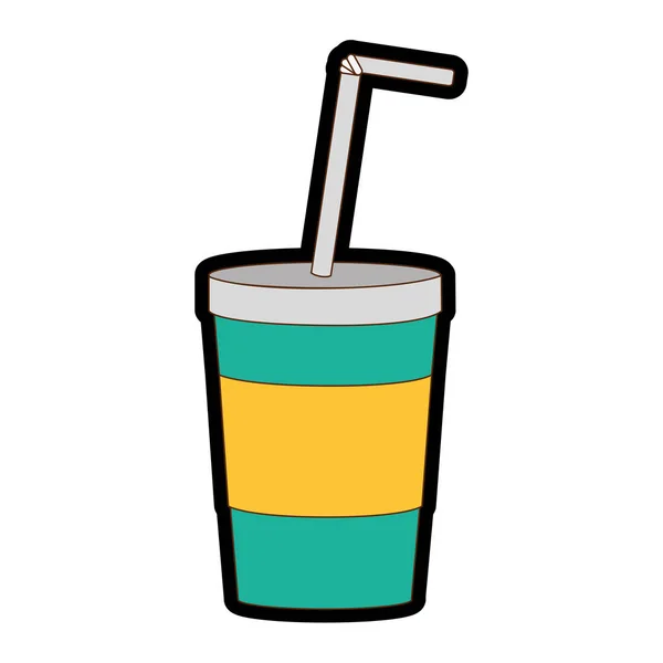 Σόδα Ποτό Ποτά Και Αναψυκτικά Τύπου Κόλα Θέμα Απομονωμένες Σχεδιασμό — Διανυσματικό Αρχείο