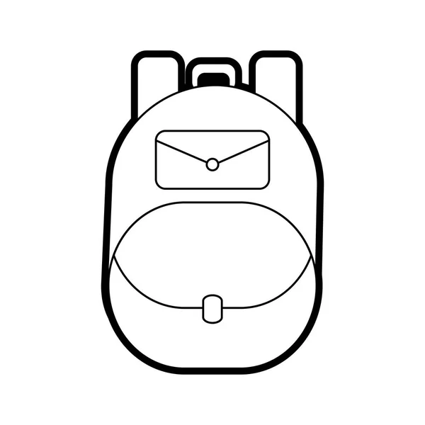 Τσάντα Αποσκευές Αποσκευών Και Τουρισμού Θέμα Απομονωμένες Σχεδιασμό Εικονογράφηση Διάνυσμα — Διανυσματικό Αρχείο