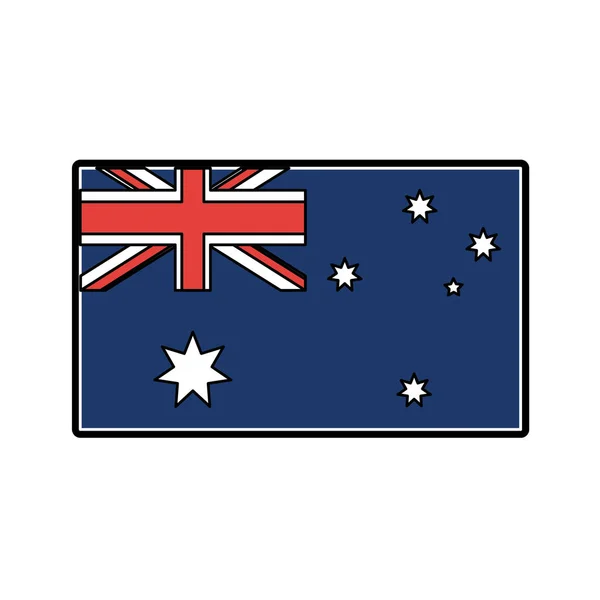 Avustralya bayrağı tasarım — Stok Vektör