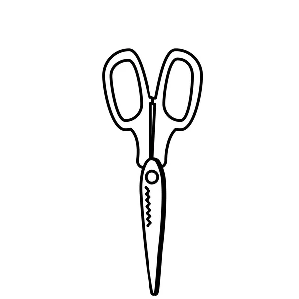 Geïsoleerde scissor ontwerp — Stockvector