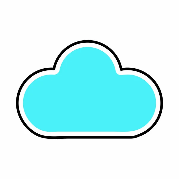 Απομονωμένη σύννεφο σχεδιασμό — Διανυσματικό Αρχείο