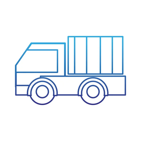 Υποβαθμισμένη Γραμμή Φορτηγών Μεταφορά Ειδικά Για Επαγγελματίες Εικονογράφηση Φορέα Παράδοσης — Διανυσματικό Αρχείο