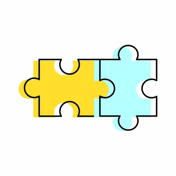 Izolované puzzle design — Stockový vektor