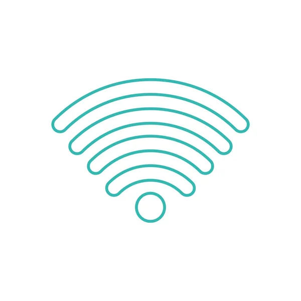 Wifi Tecnologia Internet Tema Comunicação Design Isolado Ilustração Vetorial — Vetor de Stock