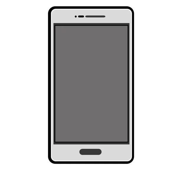 Conception de smartphone isolé — Image vectorielle