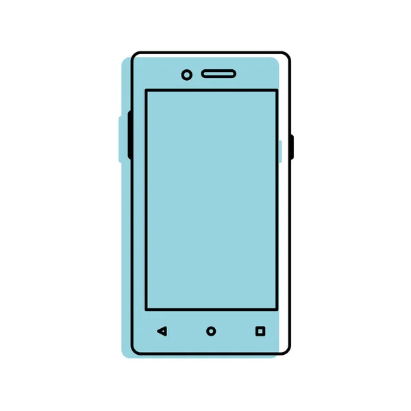 Smartphone Dispositivo Gadget Tecnología Tema Diseño Aislado Ilustración Vectorial — Vector de stock