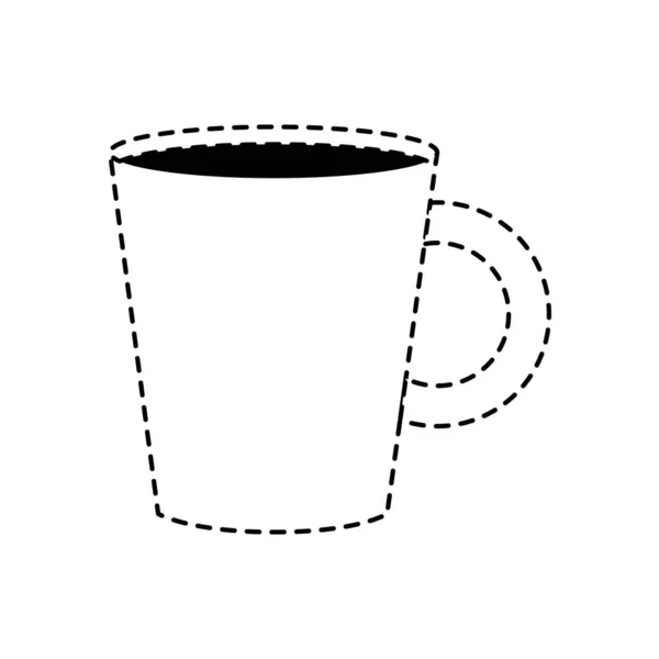 Diseño de taza de café aislado — Vector de stock