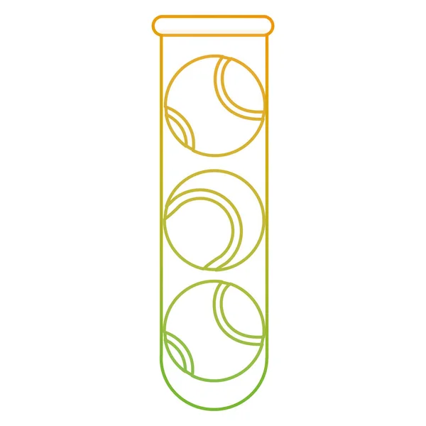 Diseño de pelotas de tenis — Archivo Imágenes Vectoriales