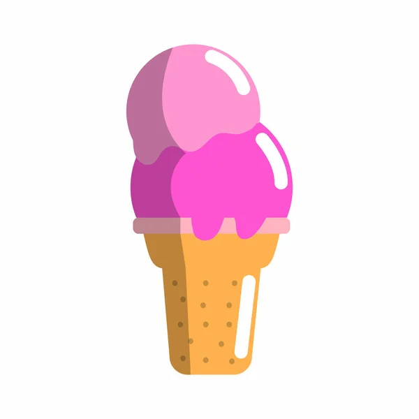 Design de sorvete isolado — Vetor de Stock