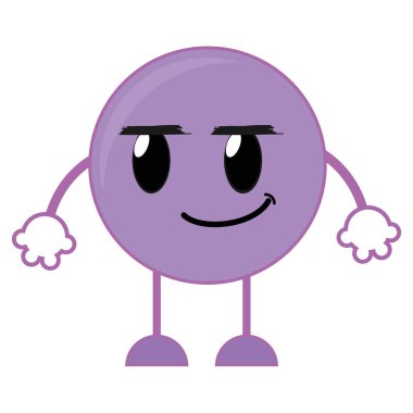 Rogue emoji ifade kollar ve bacaklar vektör çizim ile