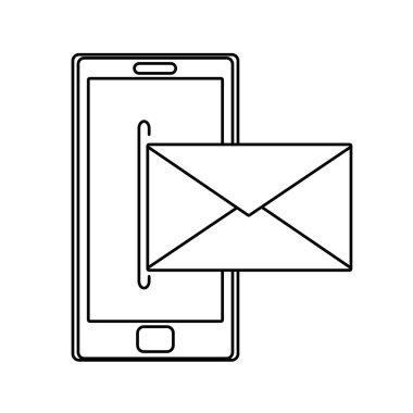 Smartphone aygıt becerikli alet ve teknoloji Tema izole tasarım vektör çizim