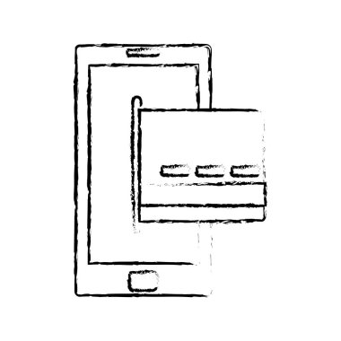 Smartphone aygıt becerikli alet ve teknoloji Tema izole tasarım vektör çizim