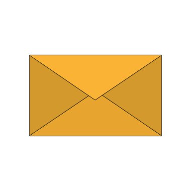 E-posta mektup ve mesaj Tema izole tasarım vektör çizim zarf