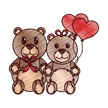 Oyuncak ayı çift tasarımı